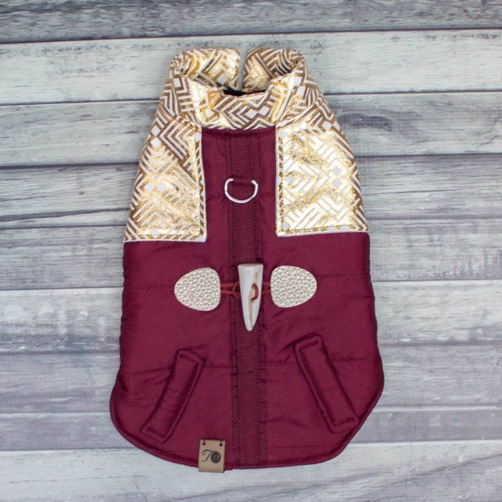 Thread 9 | Gold Glitz Perfect Puffer Dog Coat | Small & Medium Dogs